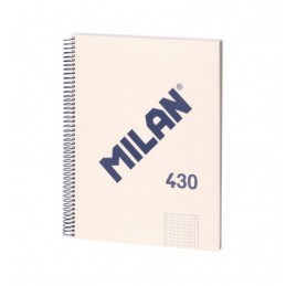 CUADERNO A4 120H ESPIRAL LIN430 95GR BEIGE