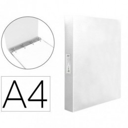 CARPETA LIDERPAPEL 4 ANILLAS 25MM TRANSPARENTE