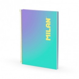 CUADERNO A4 SUNSET VERDE 90H ESPIRAL CUADRO 5x5