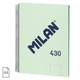 CUADERNO A4 80H ESPIRAL LISO 430 VERDE