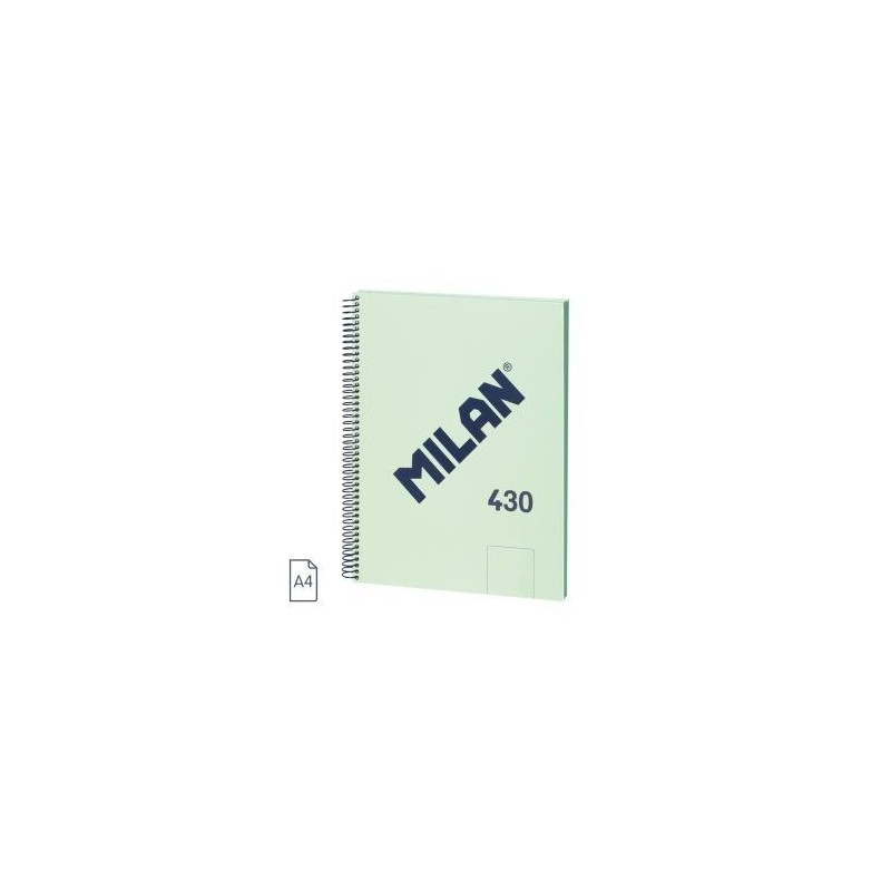 CUADERNO A4 80H ESPIRAL LISO 430 VERDE