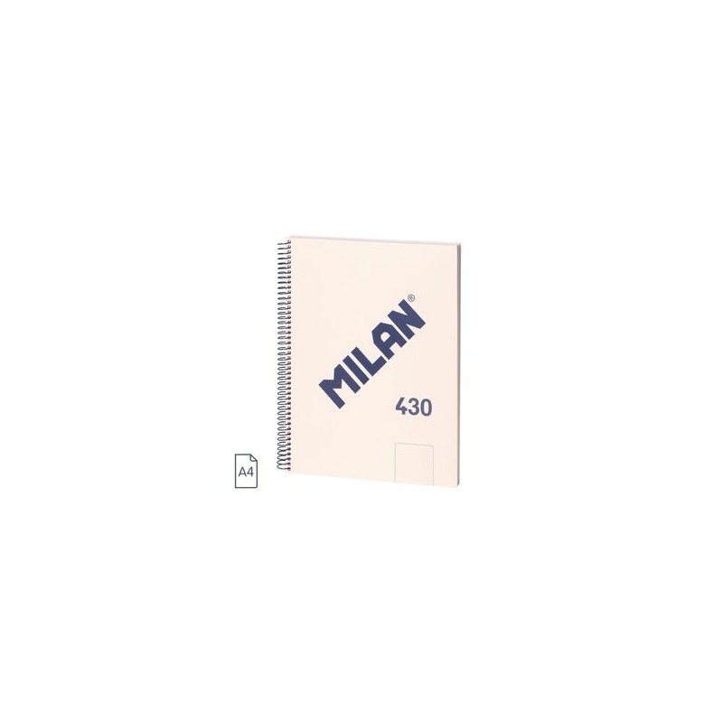 CUADERNO A4 80H ESPIRAL LISO 430 BEIGUE