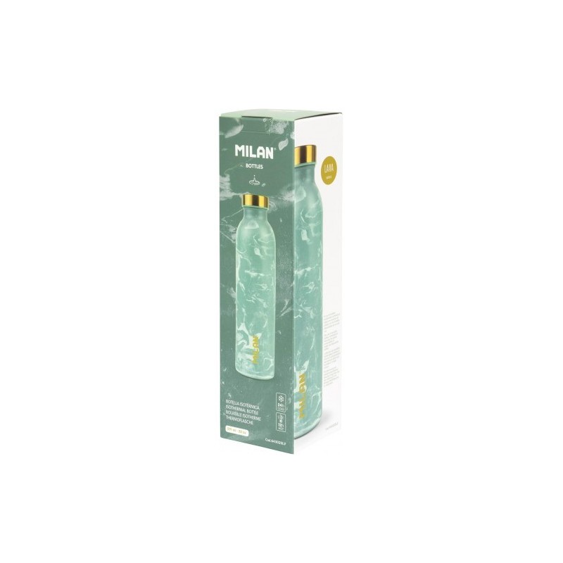 BOTELLA ISORTERMICA ACERO INOX. 591ML LAVA VERDE