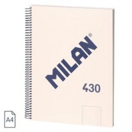 CUADERNO A4 80H ESPIRAL LISO 430 BEIGUE