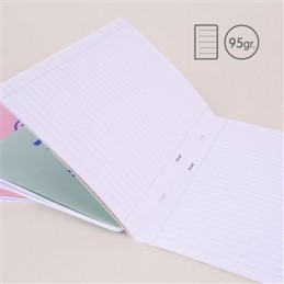LIBRETA A5 BEIGE 24H LINEAS 460