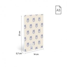 LIBRETA A5 BEIGE 24H LISA 460