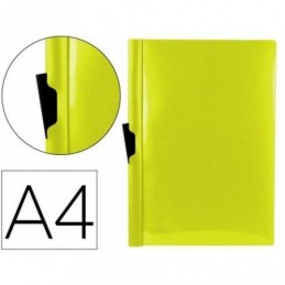 CARPETA DOSSIER PINZA LATERAL PP A4 AMARILLO FLUOR