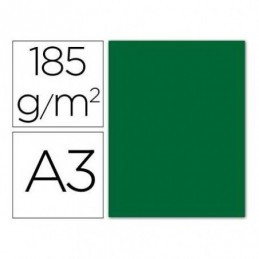 CARTULINA A3 VERDE INTENSO E/25 UDS