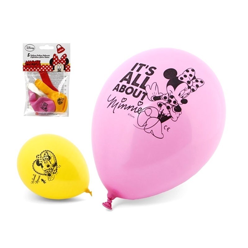 SET 5 GLOBOS DE FIESTA MINNIE MOUSE