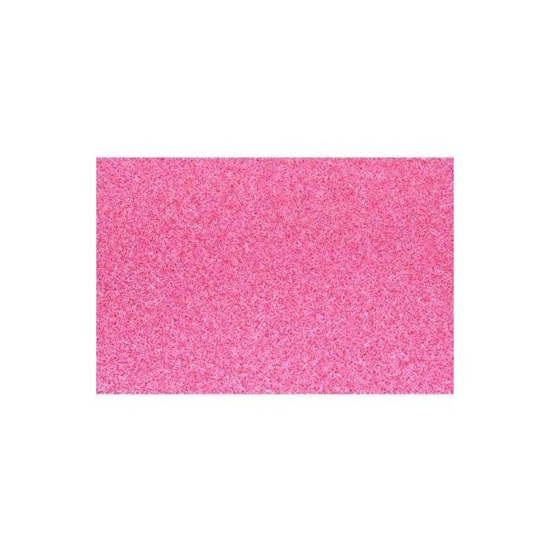 LAMINA GOMA EVA 20x30 ROSA EFECTO PURPURINA