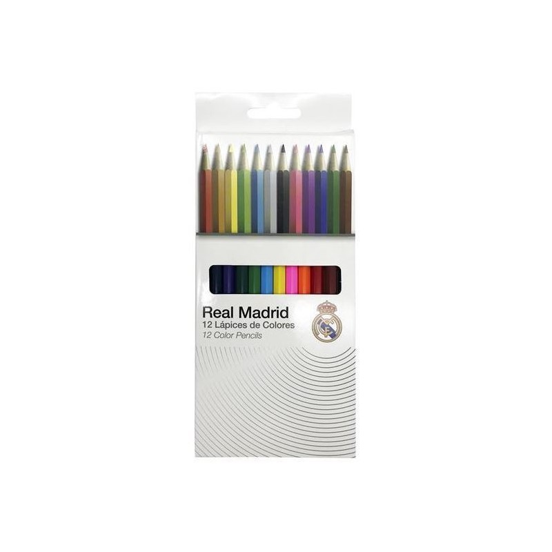 12 LAPICES DE COLORES REAL MADRID