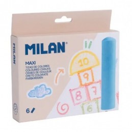 CAJA 6 TIZAS DE COLORES MAXI