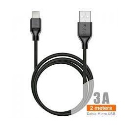 CABLE TIPO A TIPO C 2.0M 2.4A C43A NEGRO