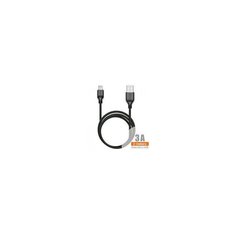 CABLE TIPO A TIPO C 2.0M 2.4A C43A NEGRO