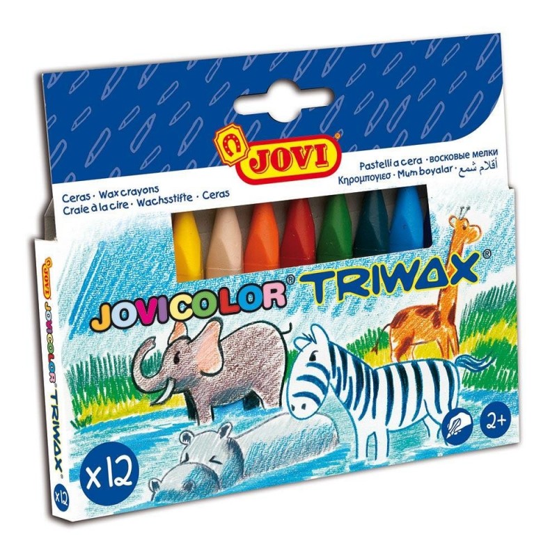 CERAS JOVICOLOR TRIWAX CAJA 12 COLORES
