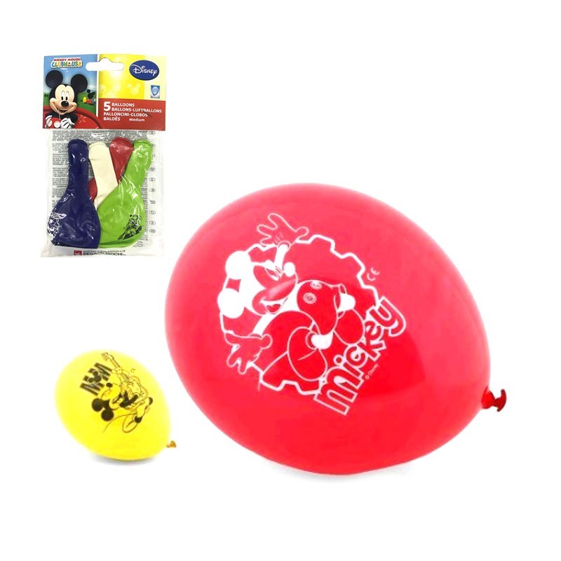 SET 5 GLOBOS DE FIESTA MICKEY MOUSE CLUB HOUSE