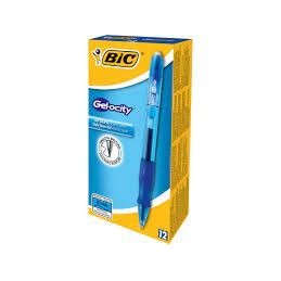 BOLIGRAFO BIC VELOCITY GEL CLIC AZUL