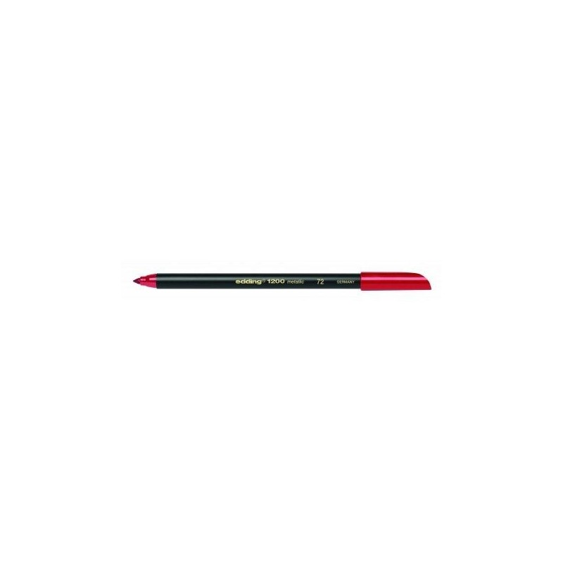ROTULADOR EDDING 1200 ROJO METALICO