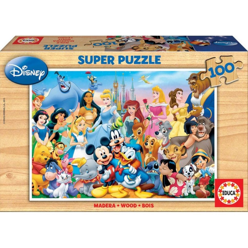 PUZZLE 100 PIEZAS EL MARAVILLOSO MUNDO DE DISNEY