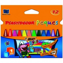 CERAS PLASTIDECOR PEQUES DE 12 COLORES