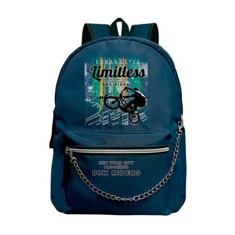 MOCHILA C/CADENA SENFORT BMX AZUL LIMITLESS