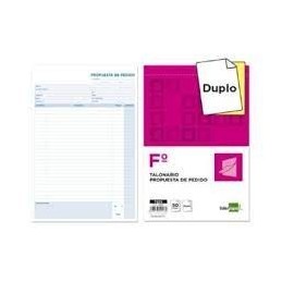 TALONARIO LIDERPAPEL PEDIDOS FOLIO CON COPIA T225