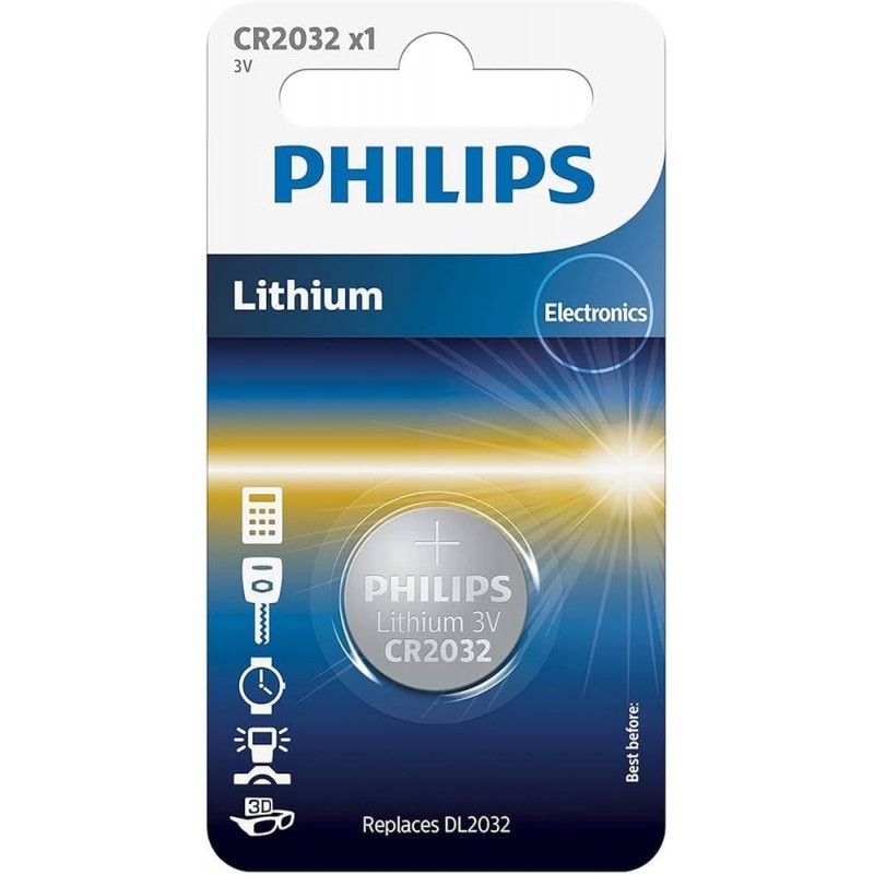 PILA BOTON PHILIPS CR2032P5 01B LITHIUM 3V