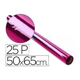 PAPEL CELOFAN ROLLO ROSA 25UDS