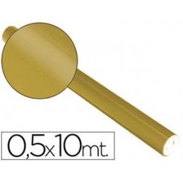 PAPEL METALIZADO ORO ROLLO CONTINUO DE 05x10MT