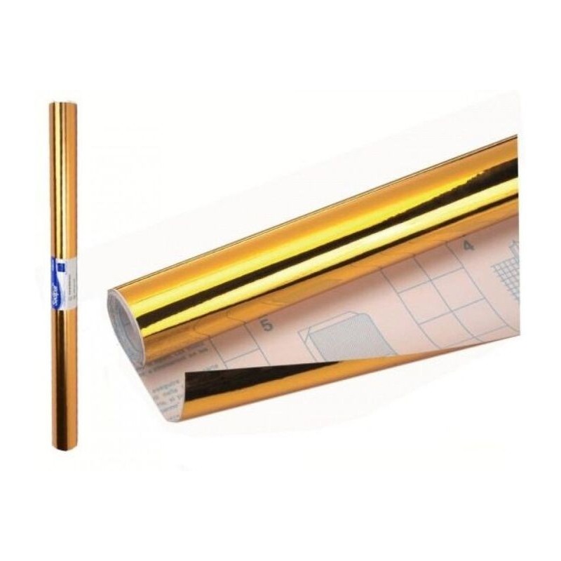PAPEL METALIZADO ROLLO 1x3 ORO
