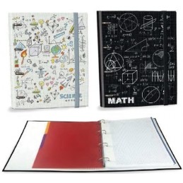 CARPETA FOLIO 4A MATHS BLANCO Y NEGRO
