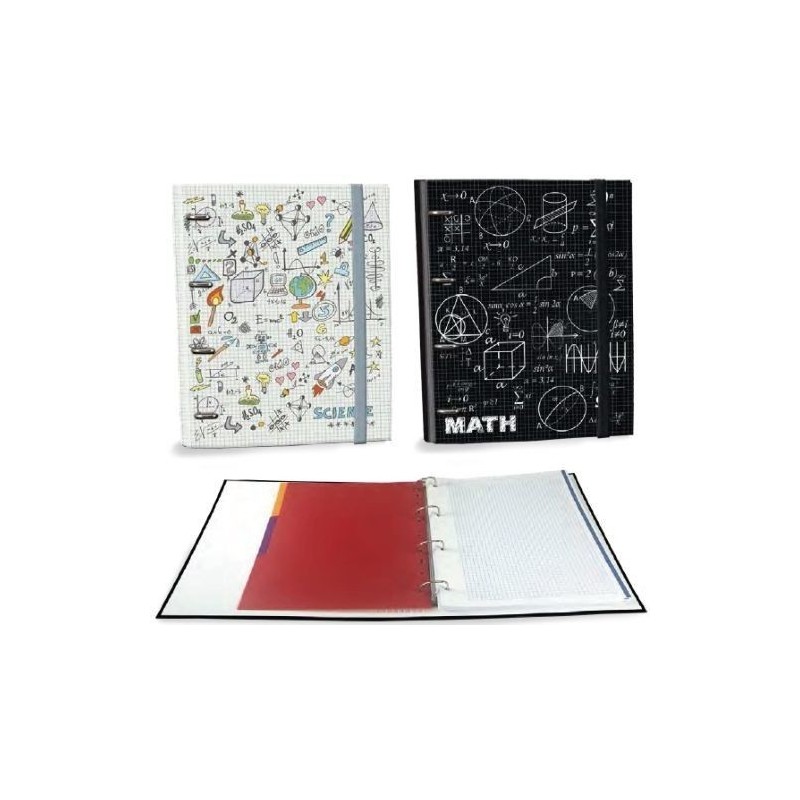 CARPETA FOLIO 4A MATHS BLANCO Y NEGRO
