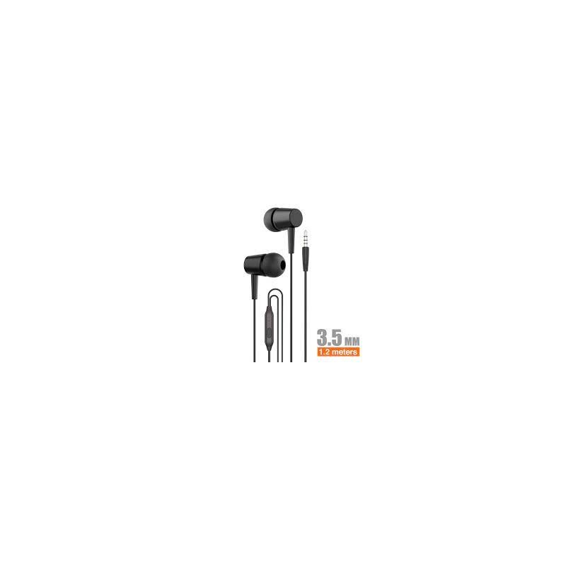 AURICULAR ESTEREO CON MICROFONO NEGRO IDUSO H16A