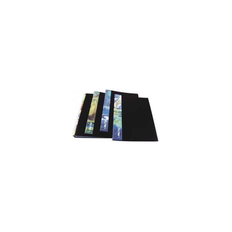 CARPETA 30 FUNDAS A4 NEGRA FACTIS