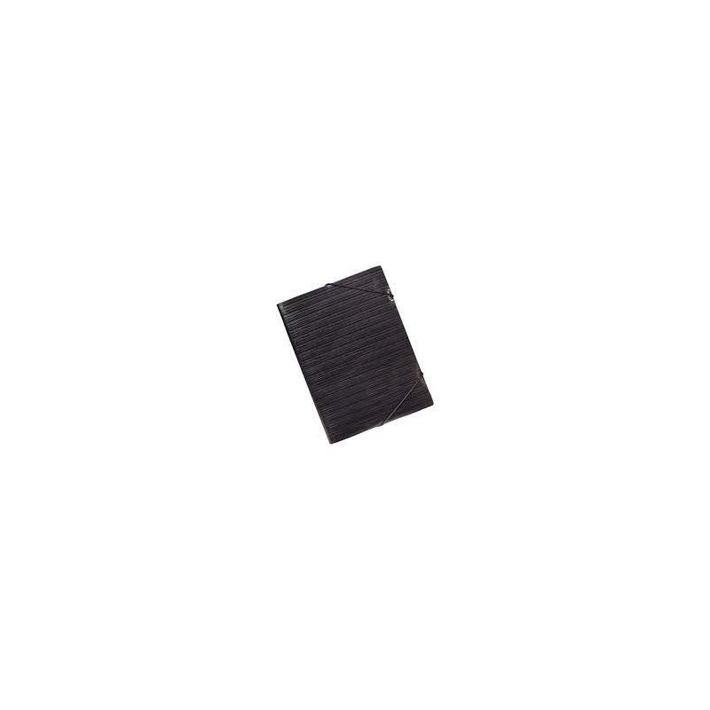 CARPETA GOMAS NEGRO FACTIS CON RAYAS