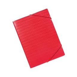 CARPETA GOMAS ROJO FACTIS CON RAYAS