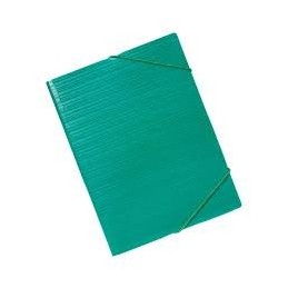 CARPETA GOMAS VERDE FACTIS CON RAYAS