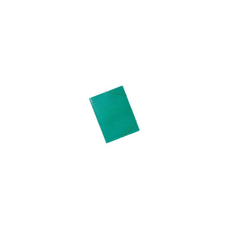 CARPETA GOMAS VERDE FACTIS CON RAYAS