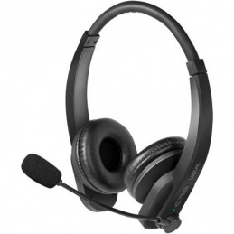 MICROFONO AURICULAR NEGRO ESTEREO CON MICROFONO
