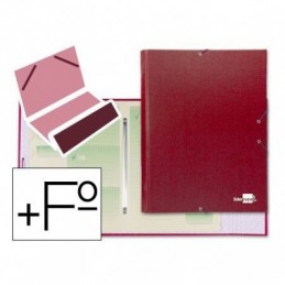 CARPETA CLASIFICADORA CARTON FORRADO ROJA