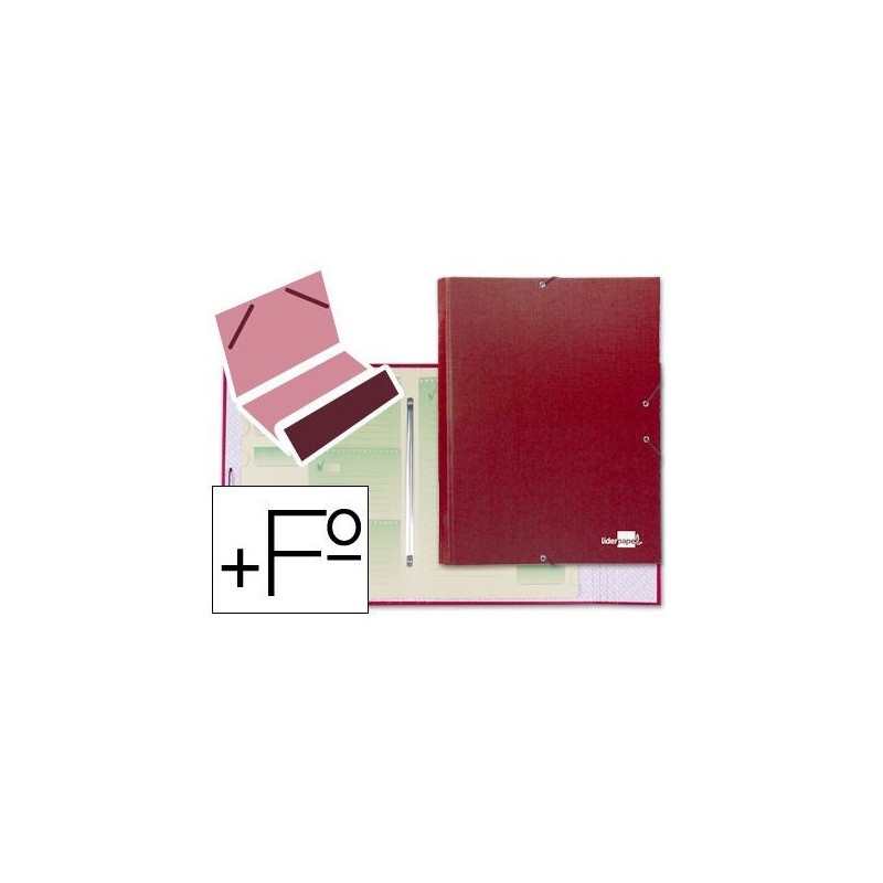 CARPETA CLASIFICADORA CARTON FORRADO ROJA