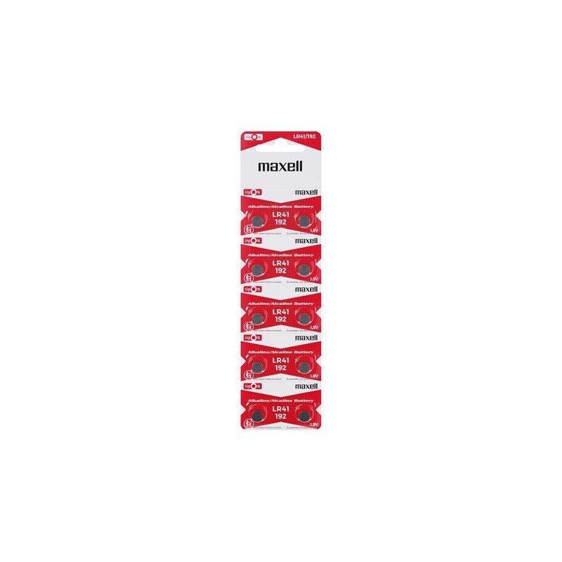 PILAS MAXELL ALCALINAS DE BOTON LR41/192