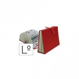 CARPETA FUELLE LIDERPAPEL LETRAS CARTON FORRADO BU