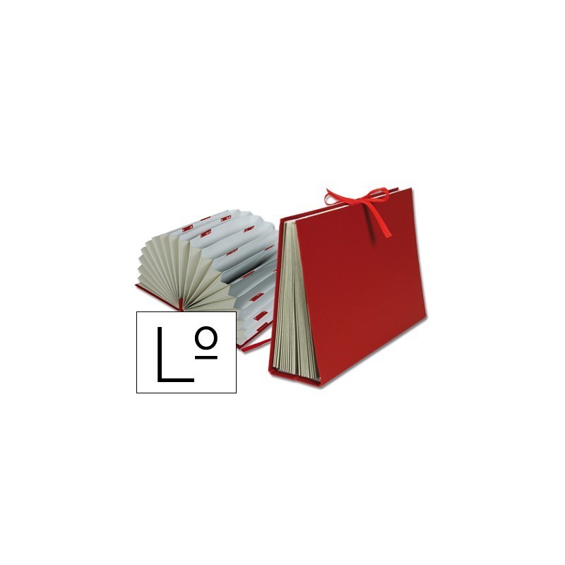CARPETA FUELLE LIDERPAPEL LETRAS CARTON FORRADO BU