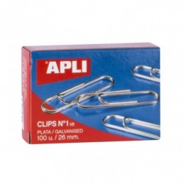 CLIPS NIQUELADOS N 1 1/2  100 UDS/ 26 mm