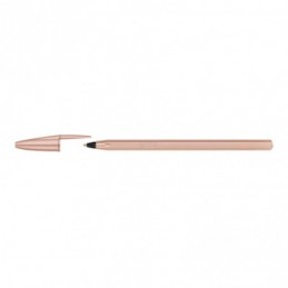 BIC CRISTAL GLACE TINTA NEGRA COLOR BRONCE