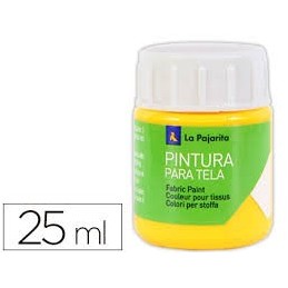 PINTURA PARA TELA PAJARITA AMARILLO REAL 25ML