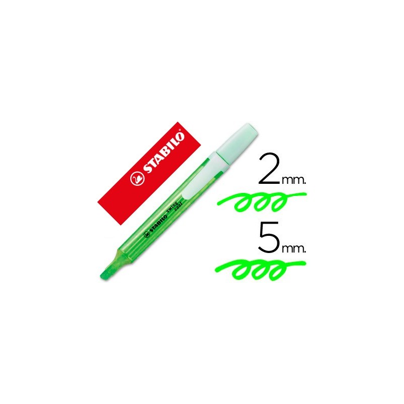 ROTULADOR STABILO FLUORESCENTE SWING COOL VERDE