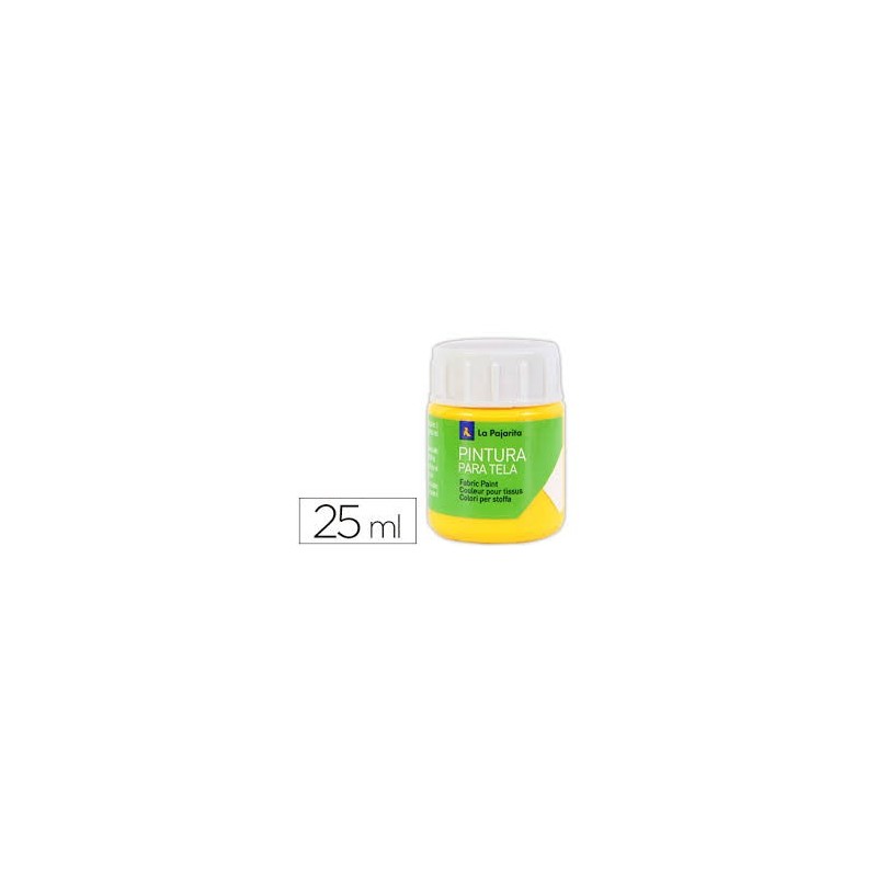PINTURA PARA TELA PAJARITA AMARILLO REAL 25ML
