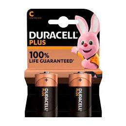 PILA ALCALINA DURACELL PLUS POER C LR14 BLISTER 2
